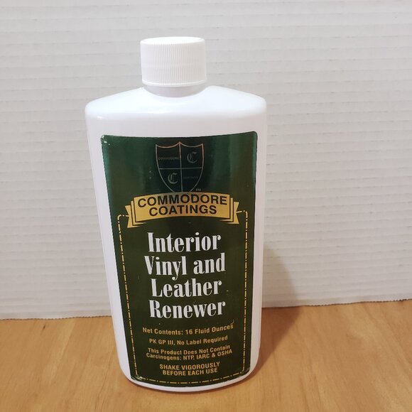 Commodore Coatings Interior Vinyl and Leather Renewer 16 Fl Oz New - Picture 1 of 3